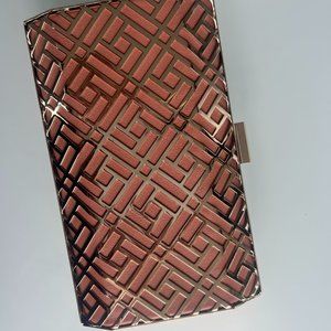 Gold Geometric Clutch